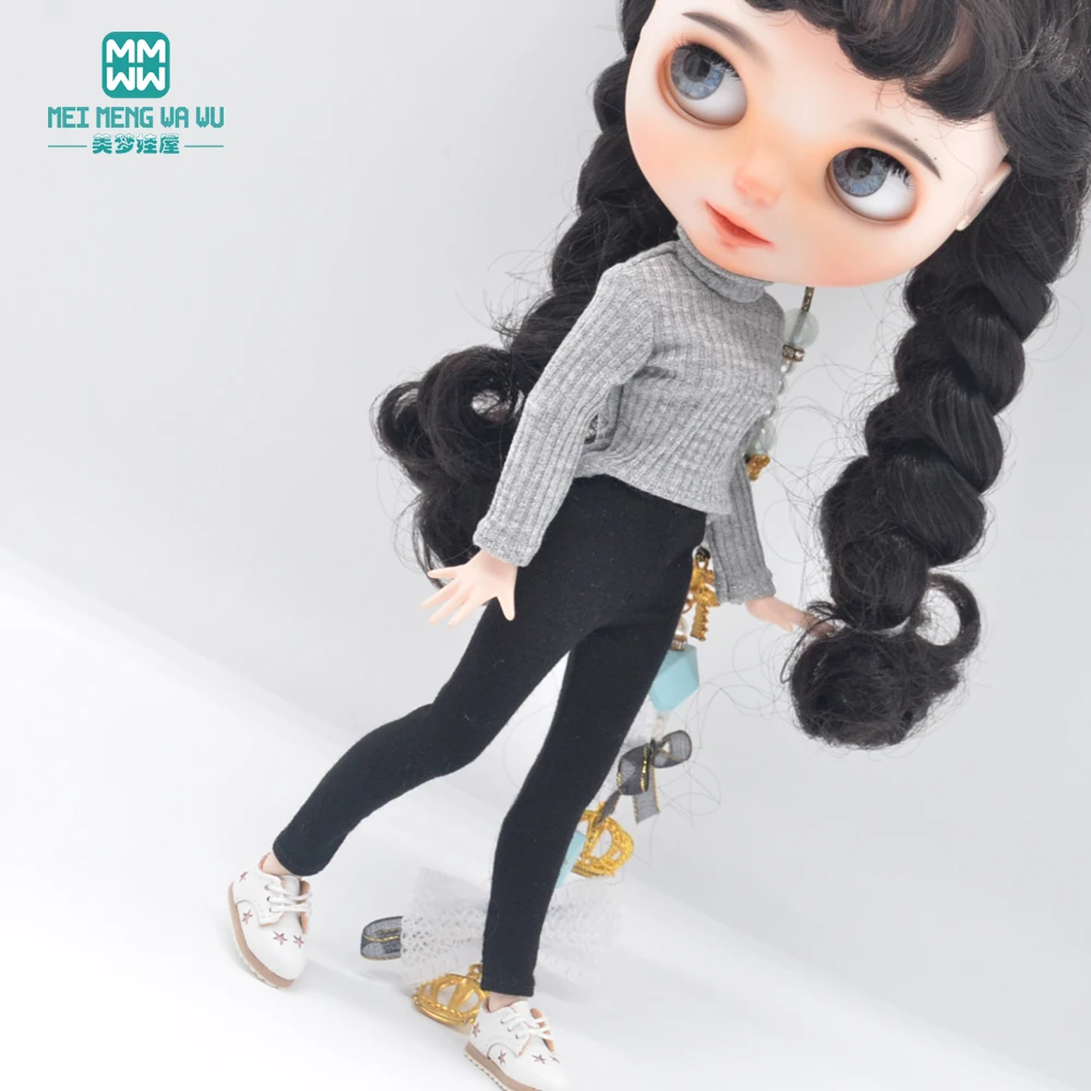 Passend für Blyth Azone OB22 OB24 Puppenkleidung und Zubehör, bonbonfarbener Rollkragenpullover, Leggings – Detail 7