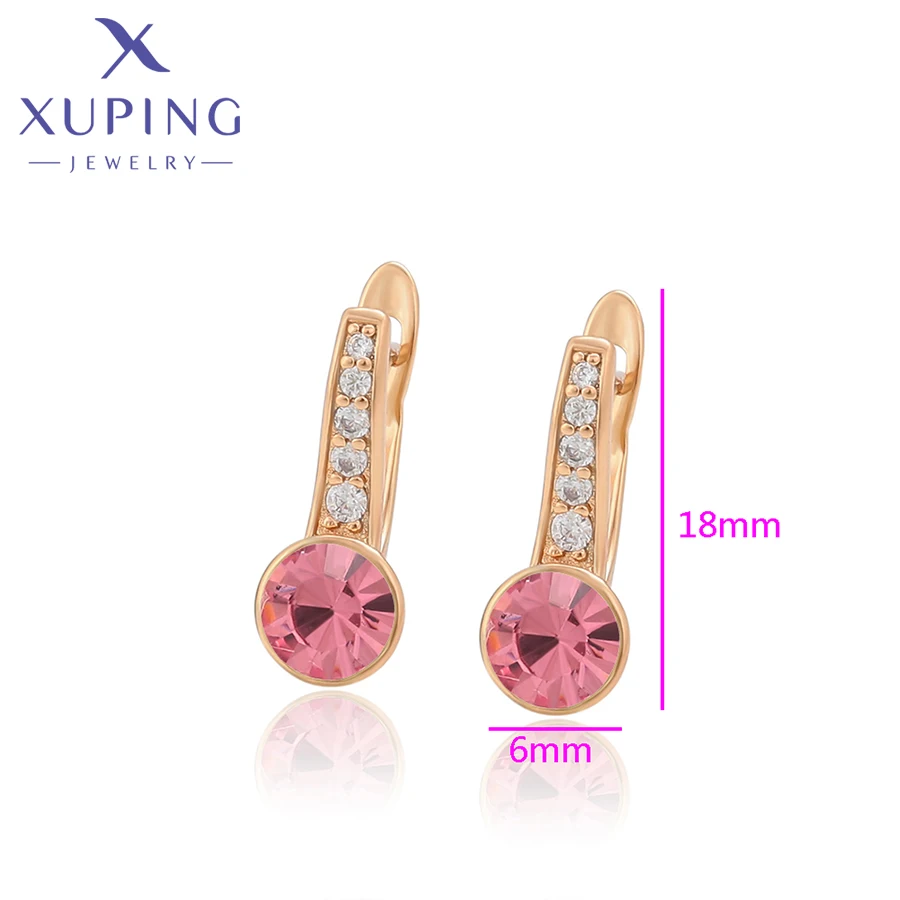 Xuping Jewelry  New Arrival Elegant Promotion Crystals Earrings for Women Christmas Gift A00716373