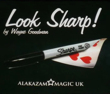 

Look Sharp (DVD+Gimmick) Magic Tricks Close Up Magia Marker Pen to Chosen Signed Card Magica Illusion Gimmick Props Accessary