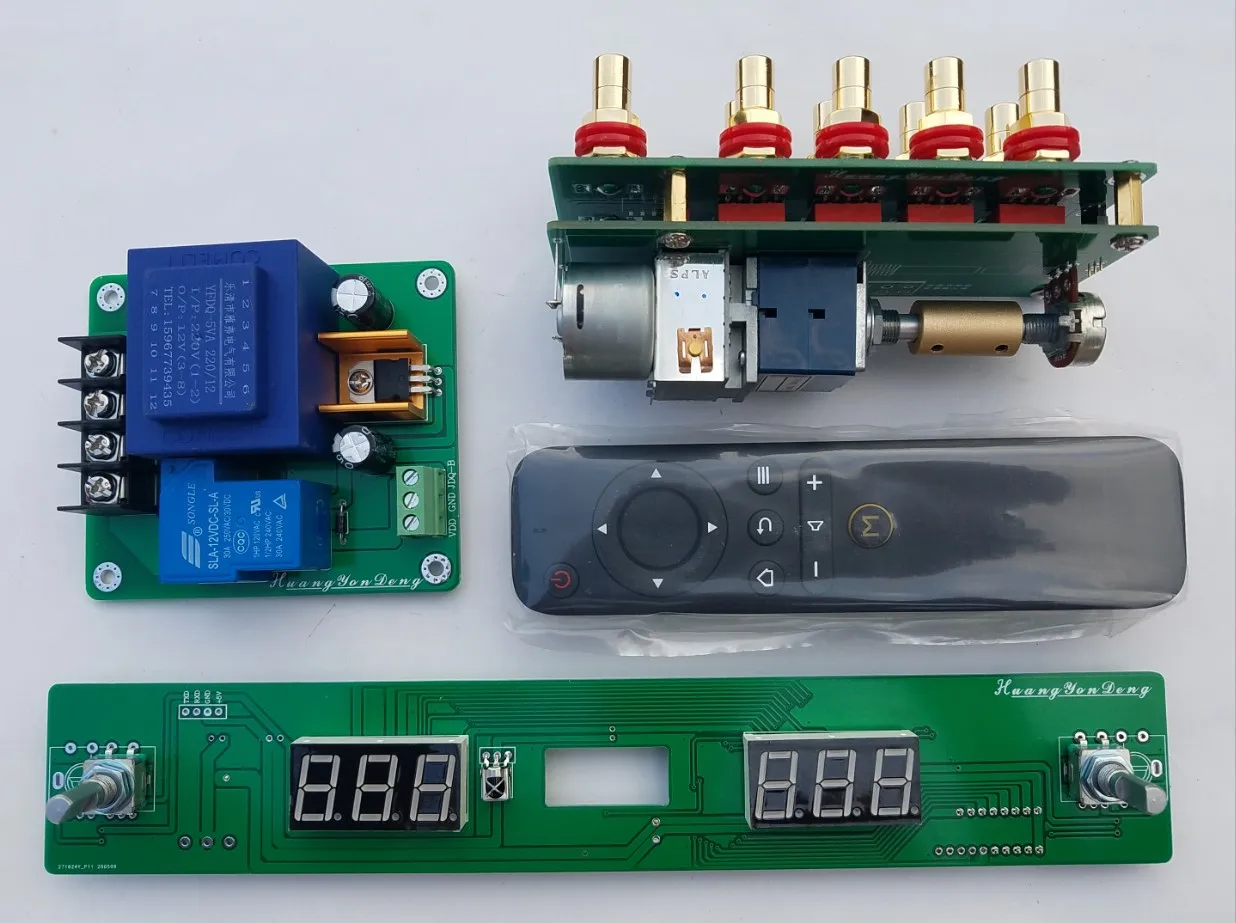 Assembled Hi-end 100 steps Remote volume control board ALPS motor potentiometer relay volume preamp board