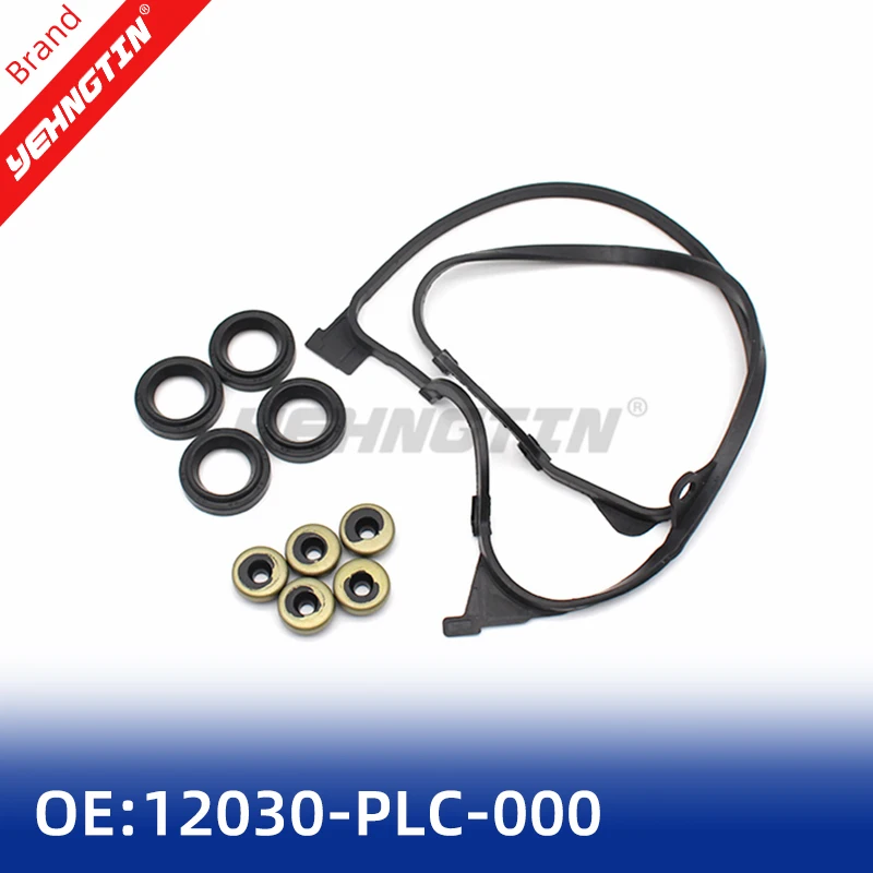 OEM 12030-PLC-000 12030PLC000 Engine Valve Cover Gasket Grommets Set Fits For Honda Civic 2001-2005 1.7L SOHC 16V D17A