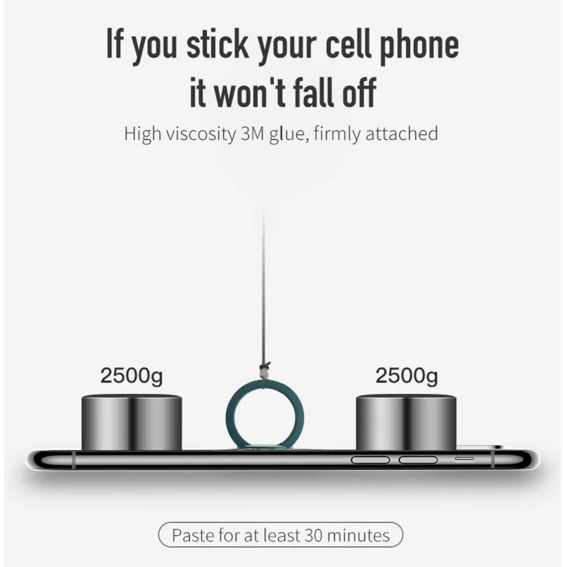 Suporte universal de metal para tomada de celular, rotação de 360 graus, anel de dedo, suporte magnético para carro, acessórios