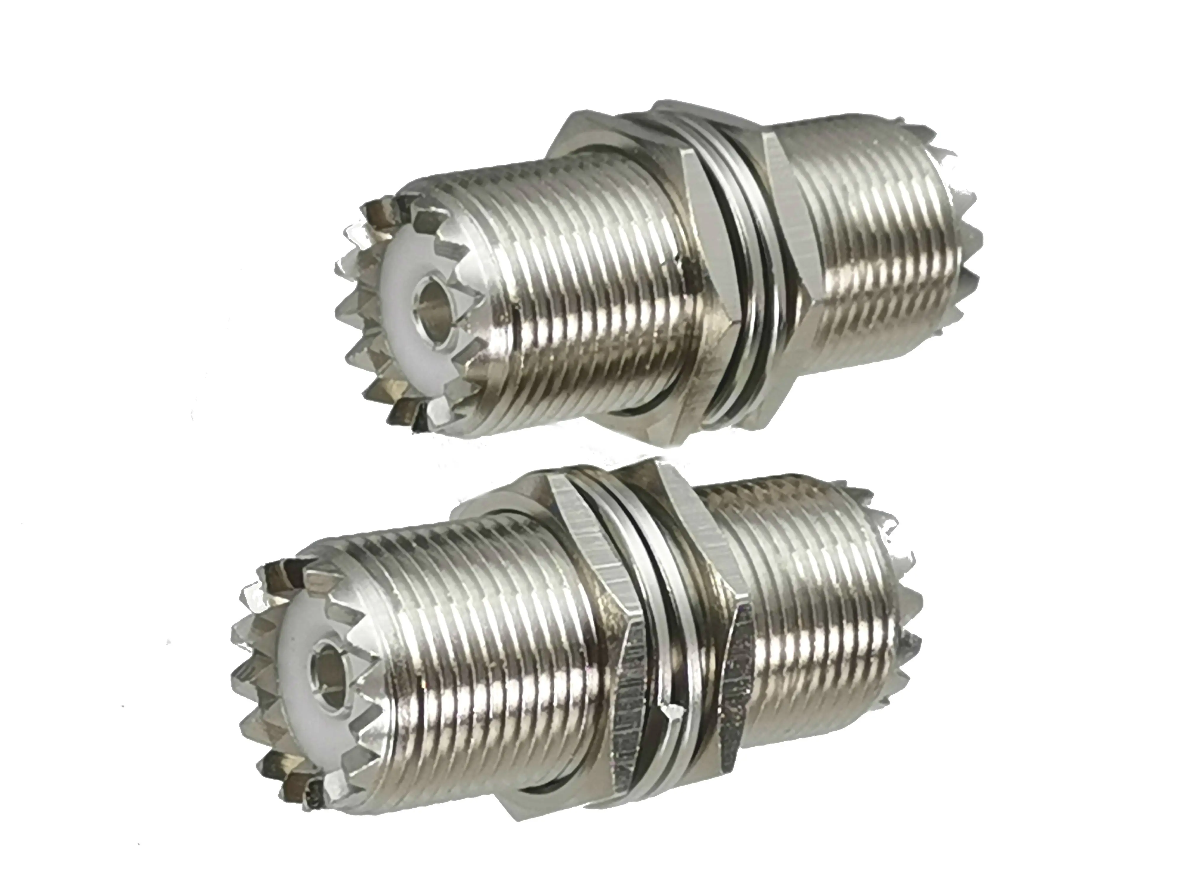 

1 шт. переходник-адаптер UHF SO239 гнездовой разъем к UHF SO239 гнездовая гайка перегородка RF коаксиальный конвертер прямой Новый латунь