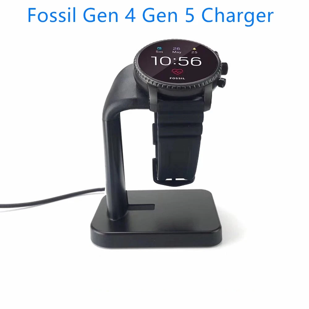 Charger For Fossil Gen 4 5 Smart Watch Charging Cable  Stand,Emporio Armani Skagen Falster 2 USB  Data Cradle 100CM