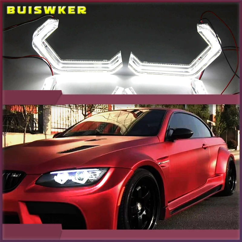 

4Pcs M4 Iconic Style LED Crystal Angel Eye Kit Eyes Kits For BMW X3 E83 F25 X5 E70 F15 F85 X6 E71 E72 Z4 E85 E86 E89