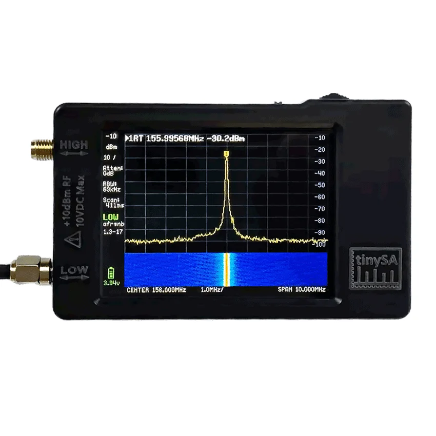 

100KHz-960MHz Handheld Tiny Spectrum Analyzer TinySA 2.8 inch LCD Display With Battery