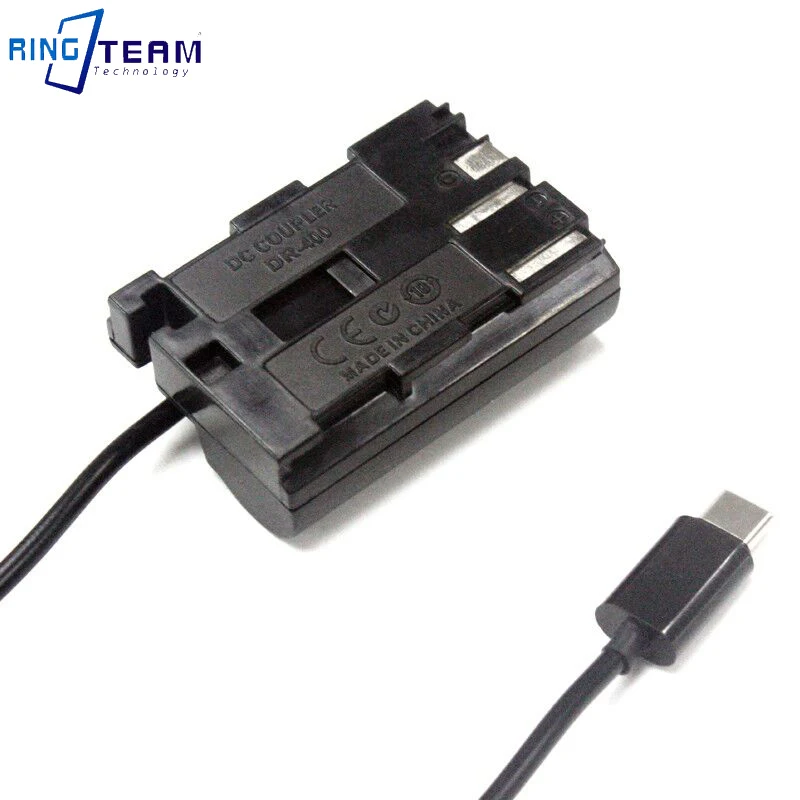 نوع C إلى BP511 الدمية بطارية الدكتور-400 DC المقرنة ACK-400 للكاميرات 10D 20D D0Da 30D 40D 5D 50D D30 D60