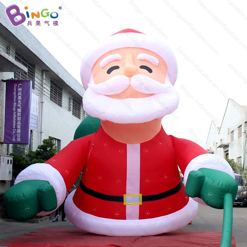 

Attractive 5 meters inflatable climbing santa model for outdoor decoration / blow up santa balloons toys