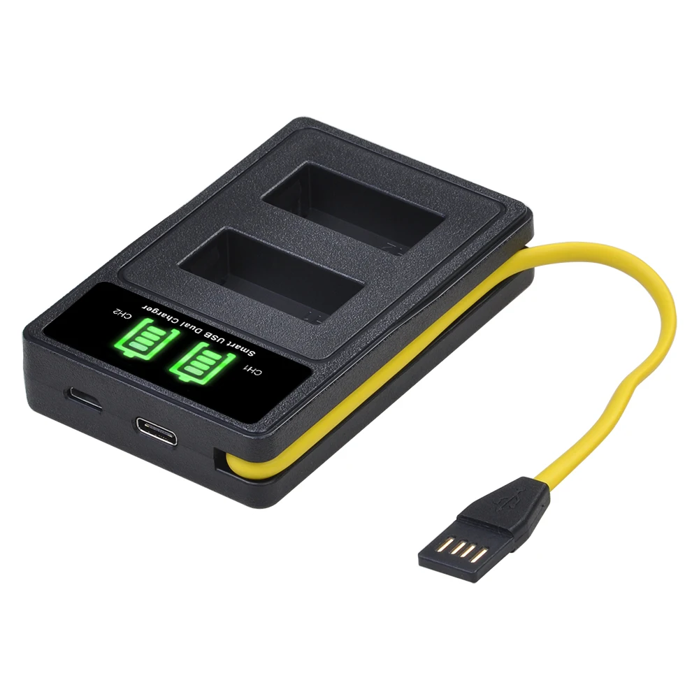 EN-EL20 EN-EL20a Battery Charger with Build-in USB and Type-c Port for Nikon coolpix P1000, Coolpix P950, 1 j1, 1 J2, 1 V3