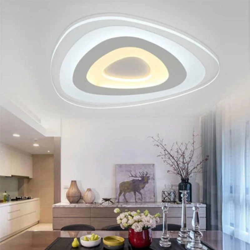 Ultra-thin Triangle led Ceiling Lights modern acrylic Ceiling lamp led lamparas de techo acrylic Ceiling lamp lighting fixtures