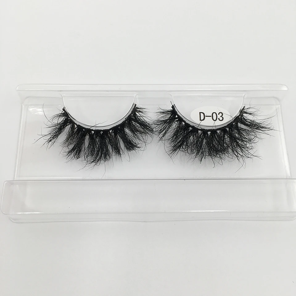 Fluffy Mink Eyelashes Wholesale 25mm Lashes 10-50 Pairs 3D Mink Lashes Soft Volume Long Eye Lashes Make Up Mink Lashes Bulk 25mm