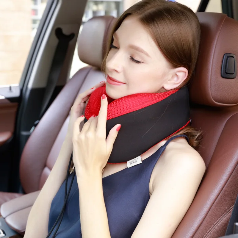 

Car Universal U Shaped Travel Pillow Neck Auto Pillow Breathable fabric+Space memory sponge Headrest Travel Camping Head Rest