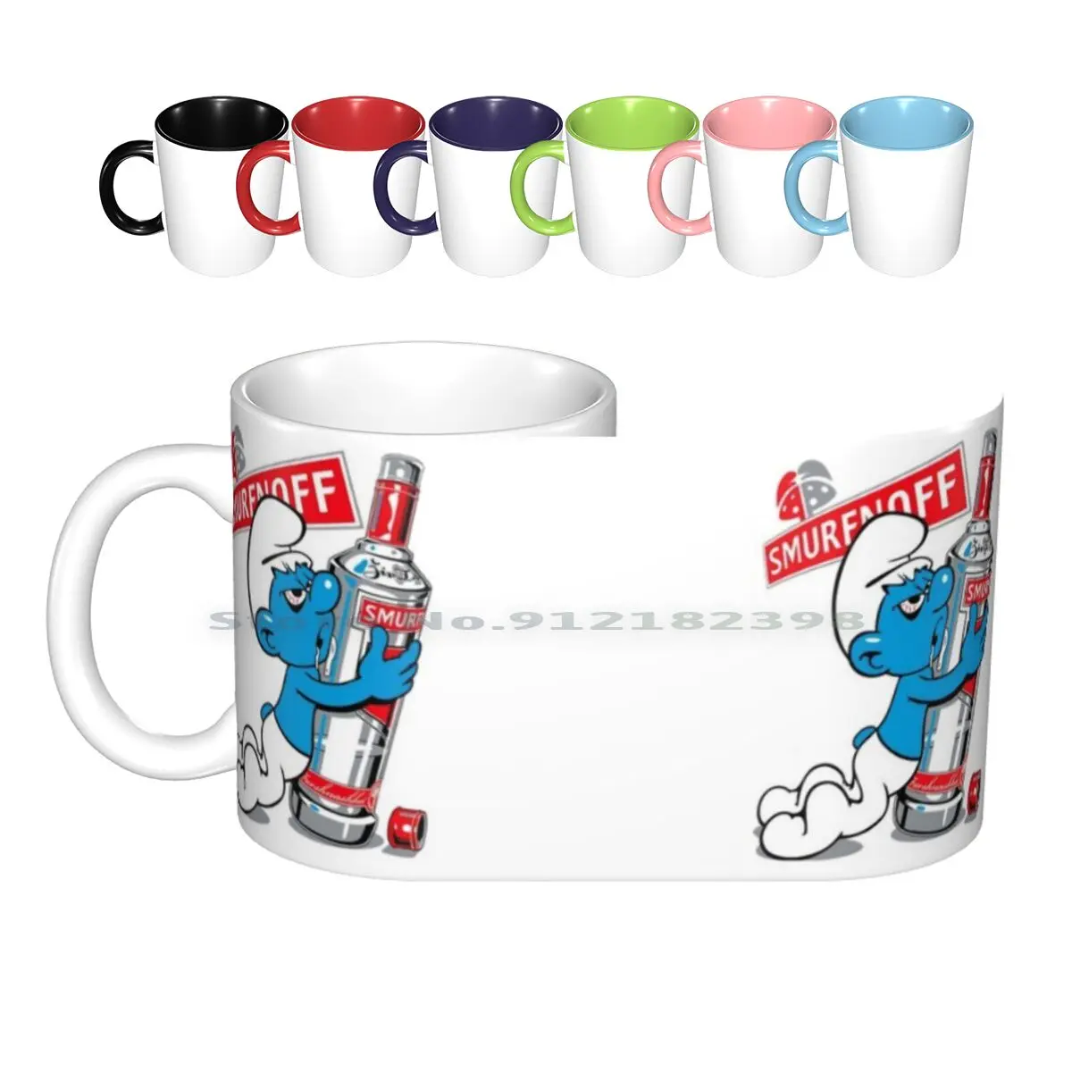 Ceramic Mugs Coffee Cups Milk Tea Mug Smirnoff Vodka Funny Drunk Russia Russian Drink Cool Adult Party Creative Trending