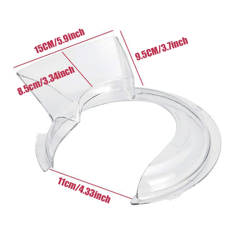 For KitchenAid Chef Machine 4.5-5QT Stainless Steel Bowl Dustproof and Splashproof Cover, Mixing Bowl Auxiliary Feeding Cover