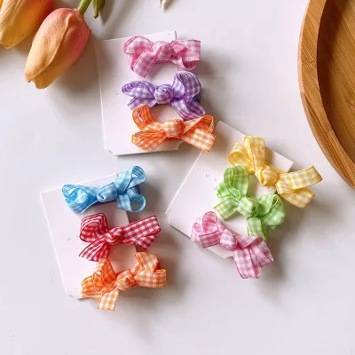 3PCS Children's Hair Accessories Twist  Bows Girls Hair Clip Baby Toddlers Side Barrettes Handmade Hairpin