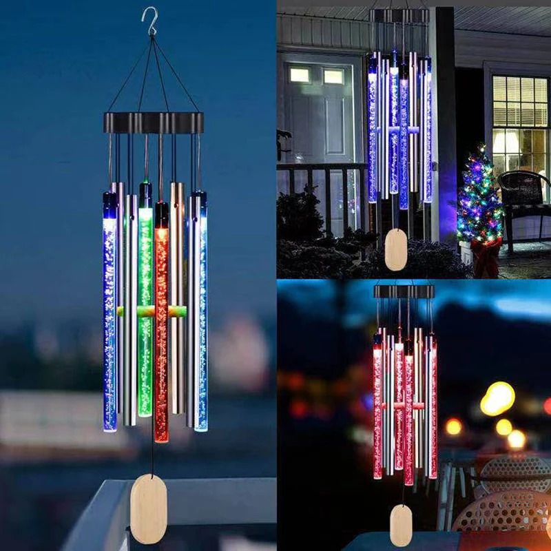 lampada de bulbo de vento solar lampada rgb que muda de cor borboleta libelula sino cordao de led decoracao de paisagem varanda 01