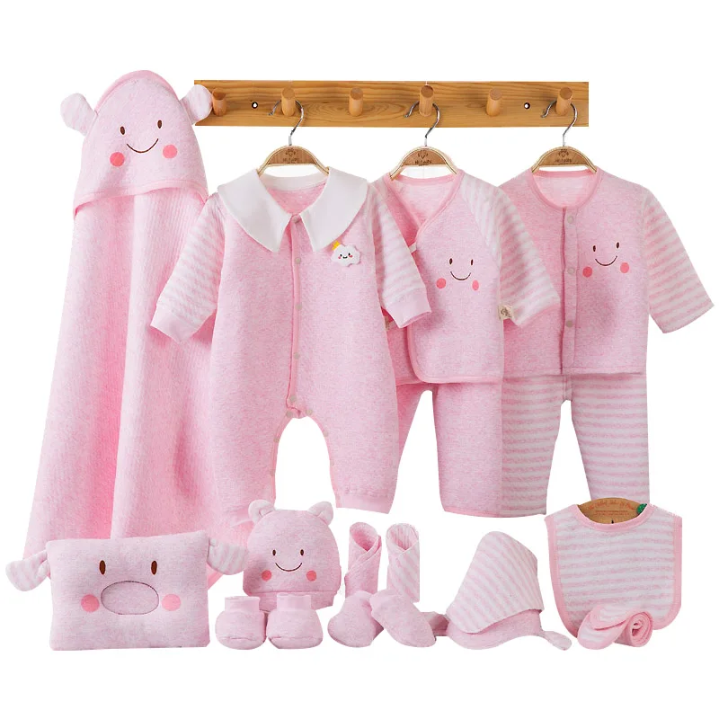 New Cotton Baby Girl Clothes Winter Autumn Newborn Clothes Set Baby Boy Clothing Cartoon Print New Born Gift Infant Clothing