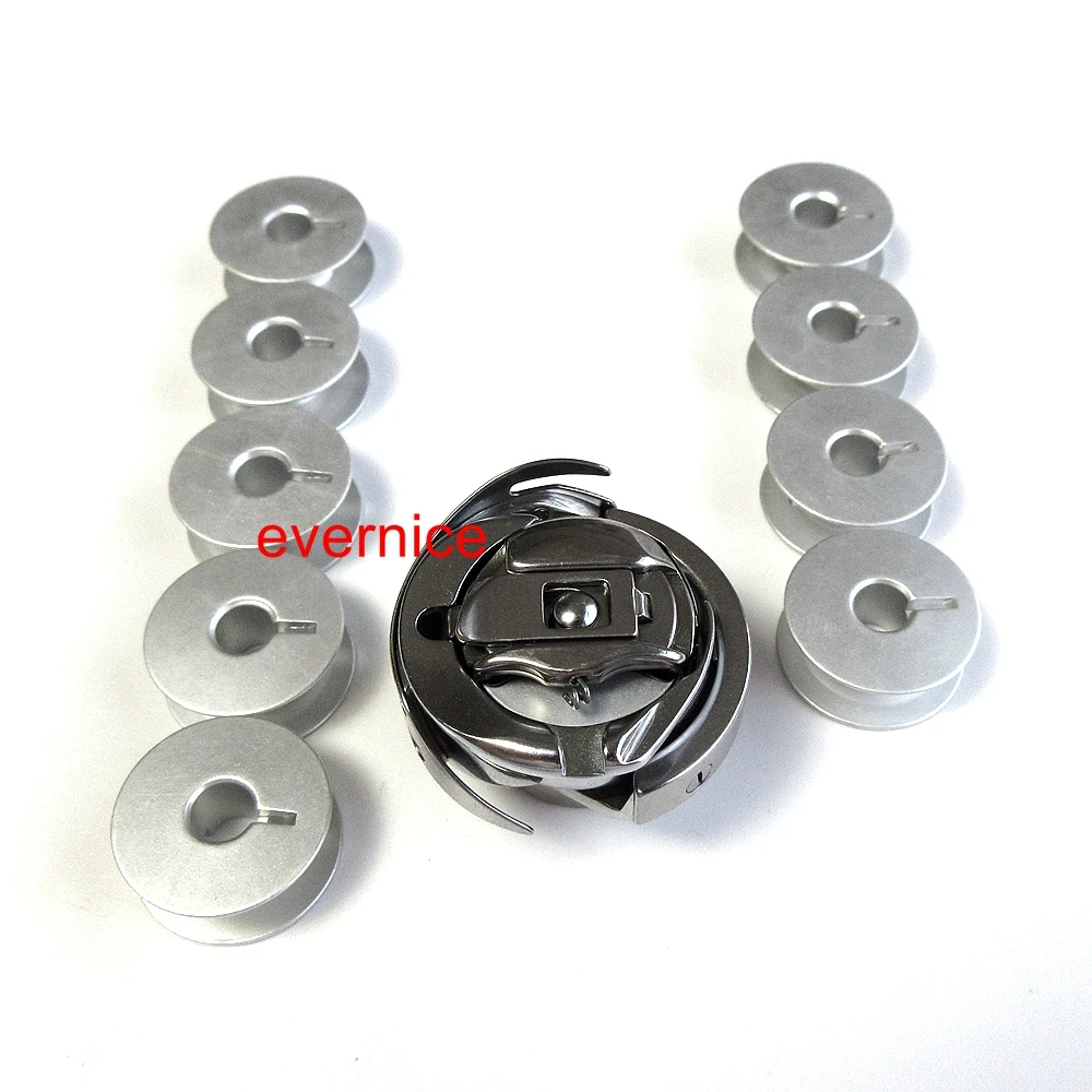 Rotary Hook +Bobbin Case+10 Bobbin For Singer 20U Zig Zag Sewing #541674 410019