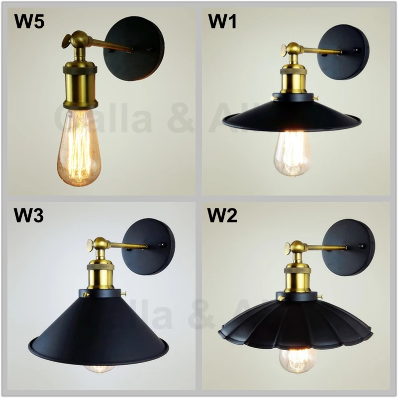 

Настенная лампа Эдисона E27 в стиле индастриал, декоративный винтажный черный железный светильник в клетку, подходит для украшения дома