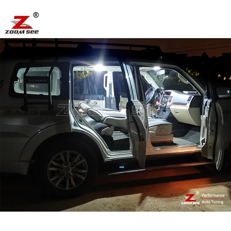 Perfect LED żarówka wewnętrzna zestaw oświetlenia wewnętrznego dla Mitsubishi Pajero Montero Shogun and Sport 1 2 3 4 MK1 MK2 MK3 MK4 (1990-2021)