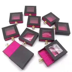 Eyelash Box Eyelash Case Wholesale Items in Bulk Square Eyelash Packaging with Tray Eyelash Boxes