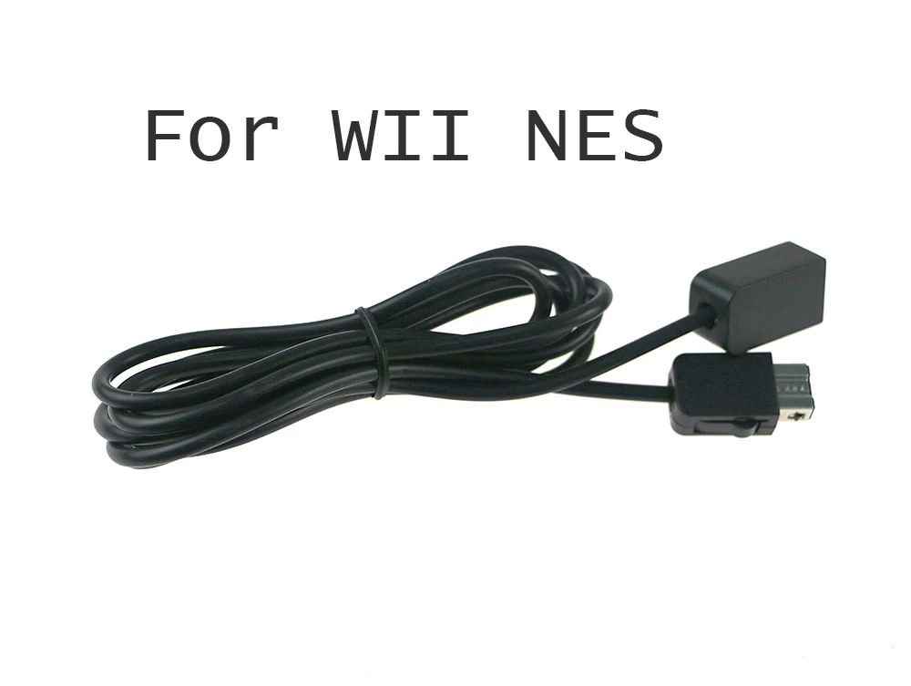 30PCS 1.8M Gamepad Extension Cable Game Extender Cord for SNES Classic Mini controller for NES for Wii controller Black