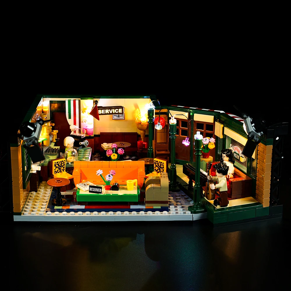 Kyglairg LED 조명 키트, LEGO 21319 The Television Series Friends 커피숍 센터 퍼크 (블록 세트 미포함)