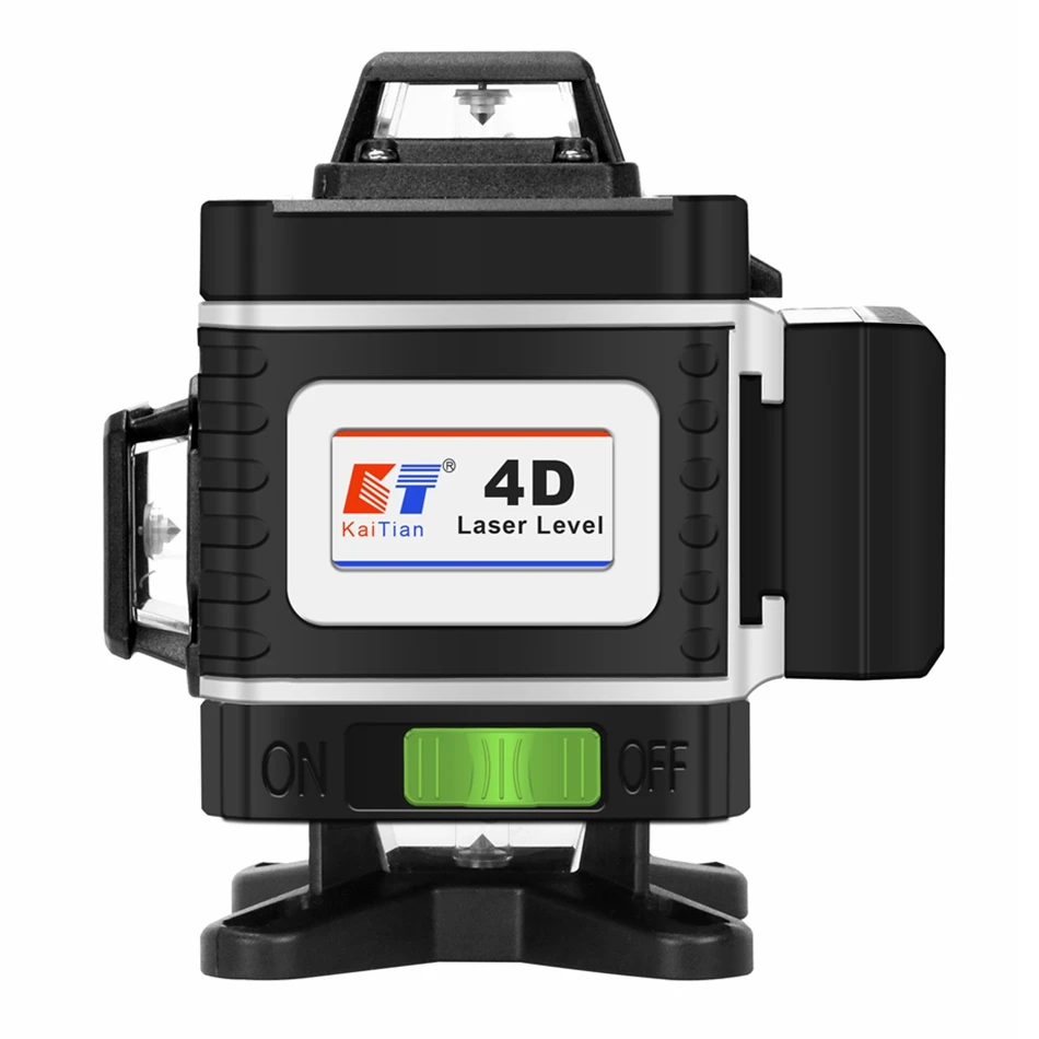 Kaitian Niveau Laser Level Receiver Green 16 Line 4D Self Leveling Cross Vertical and Horizontal Battery 360 Lasers Level Tripod
