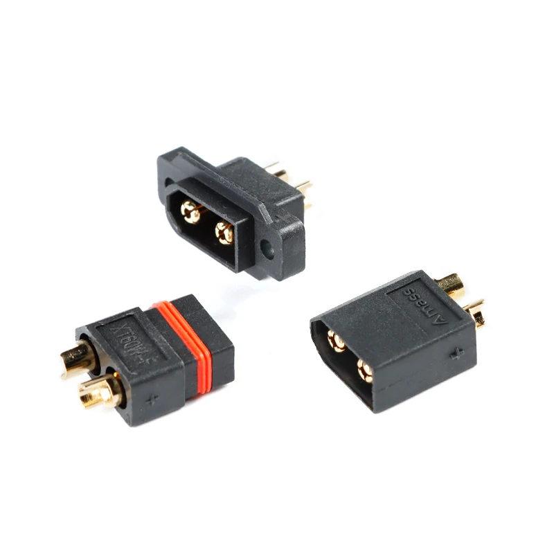 2PCS AMASS Waterproof XT60EW-M Plug Fixed Male XT60w 3.5mm Gold-plated Connector DIY for RC UAV Aircraft FPV Racing Drone