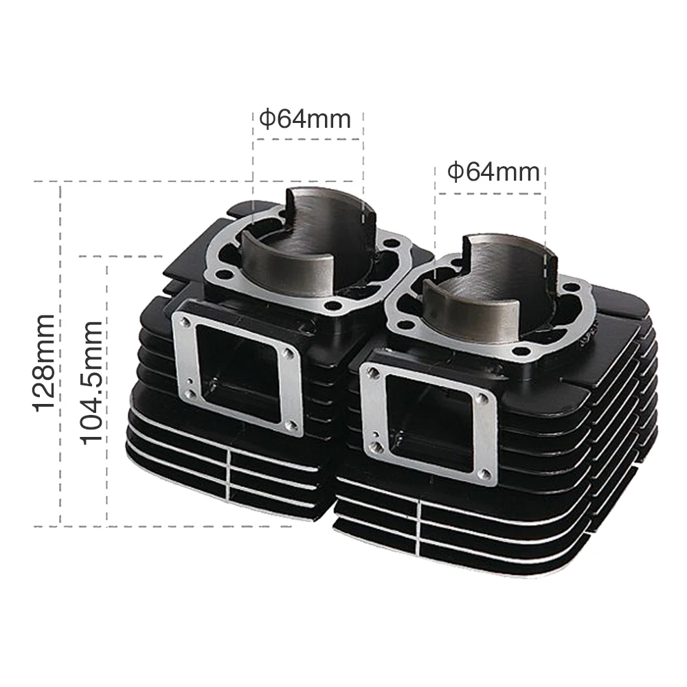 Alconstar-Motorcycle Cylinder Engine Piston Performance Original Motorcycle Engine  Original Moto 64mm Cylinder For YAMAHA RD350