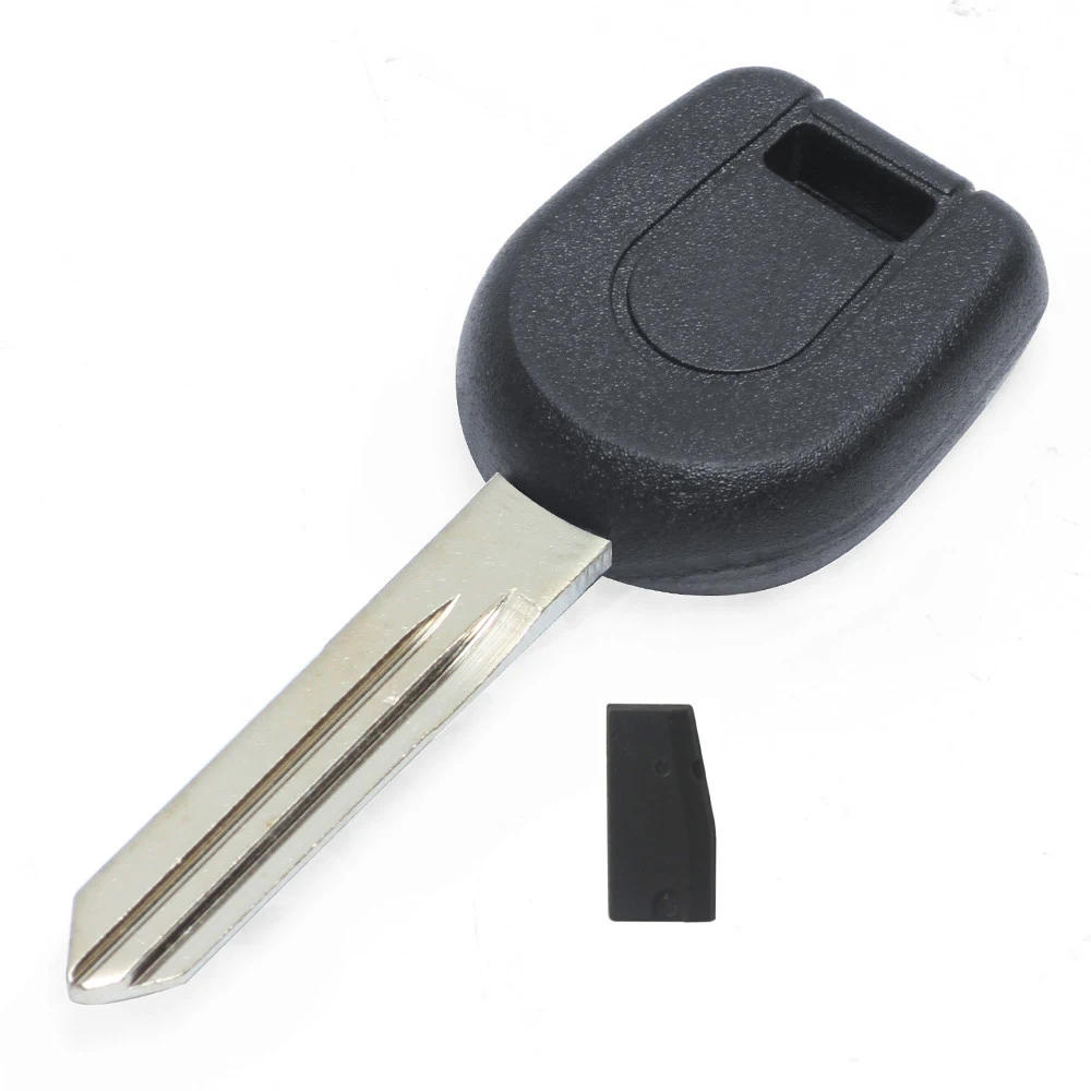 Keyecu 4D61 Chip Transponder Key Fob for Mitsubishi L200 Shogun Pajero Montero 2002 2003 2004 2005 2006 - MIT8 Left Blade