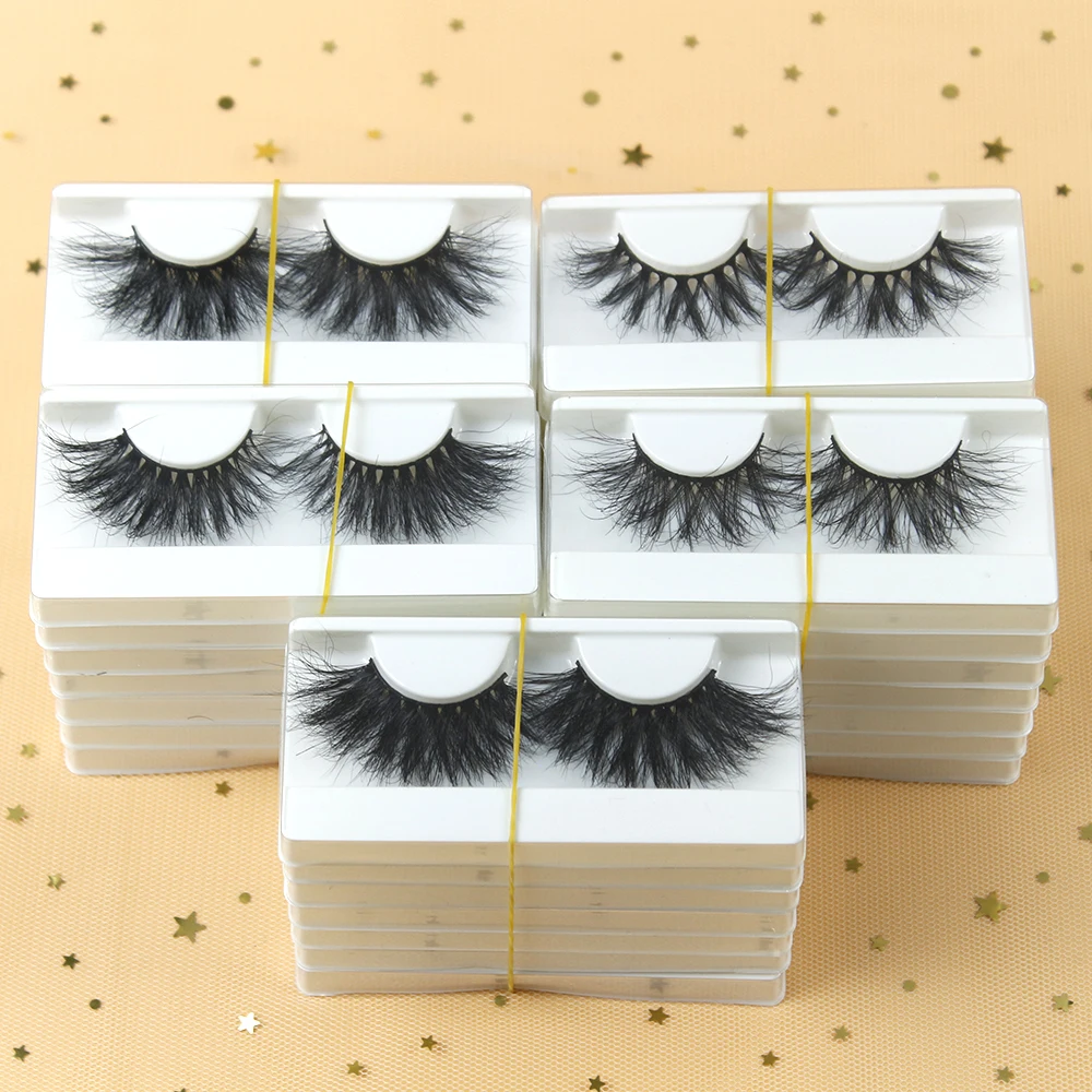 

Wholesale Eyelashes 10/20/30/50//100 Pairs 3D Mink Lashes Bulk Dramatic 25mm Fake False Magnetic Eyelashes Vendor Makeup 5D Lash