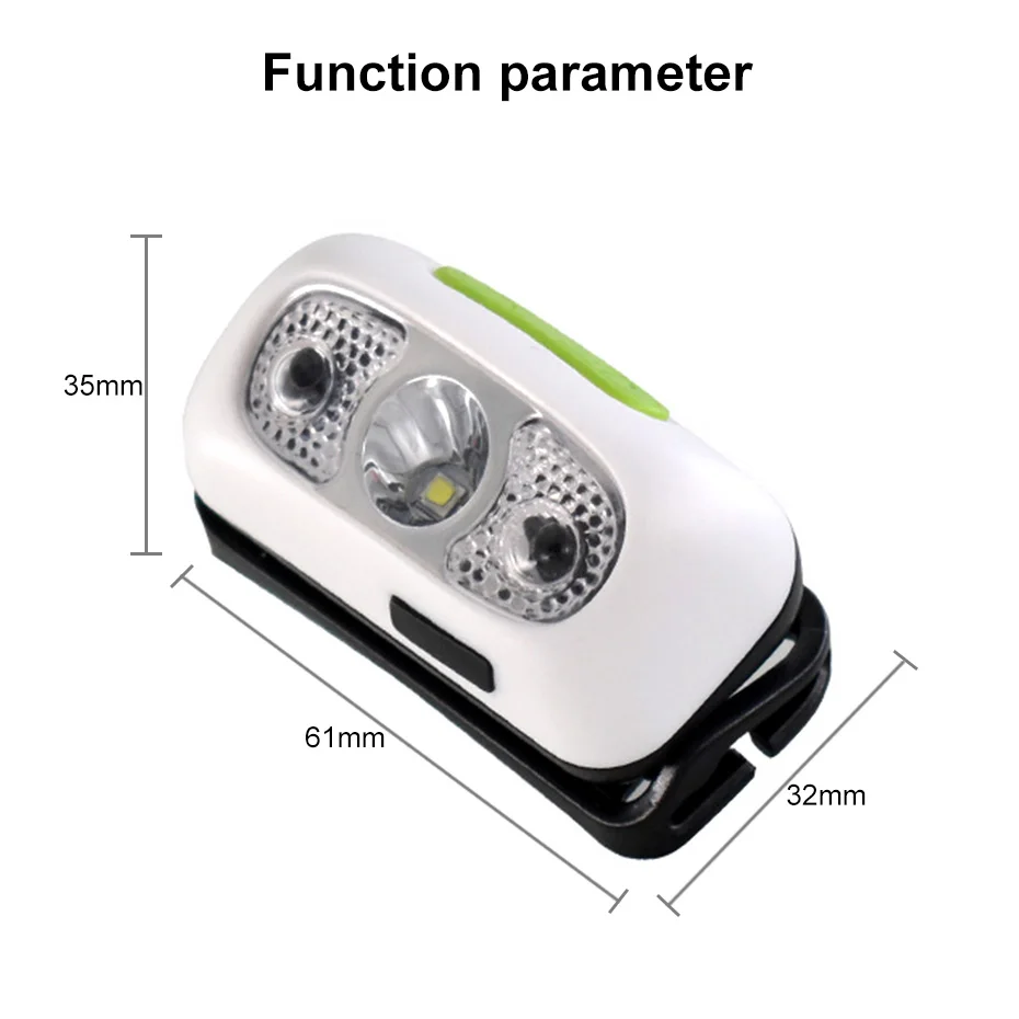 5W Outdoor Camping Portable Mini Rechargeable LED HeadlampTorch Lamp With USB Headlight Flashlight Torch Lanterna