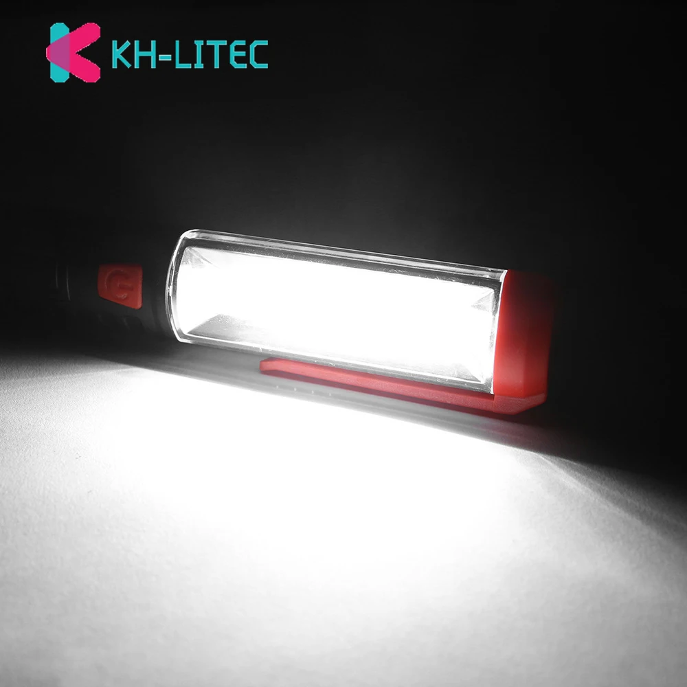 3800 LM COB LED Portable Lantern 1 Mode Flashlight Torch Lighting Magnet Adjustable Work Light By 3*AA Camping Working Lamp