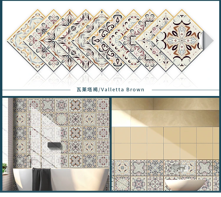 10 stücke Kristall Mandala selbst klebende PVC-Wanda uf kleber schälen und kleben wasserdichte Küche Bad Tapete Wohnzimmer Wand dekoration – Detail 21