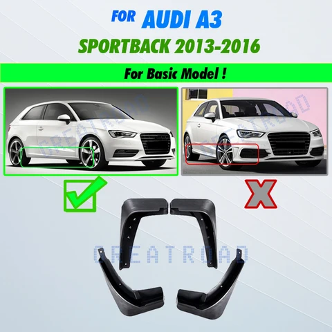 Брызговики для Audi A3 Sportback 2004-2016, брызговики для Audi A3 Sportback 2005, брызговики для детей 2011, 06, 07, 08, 09, 10,