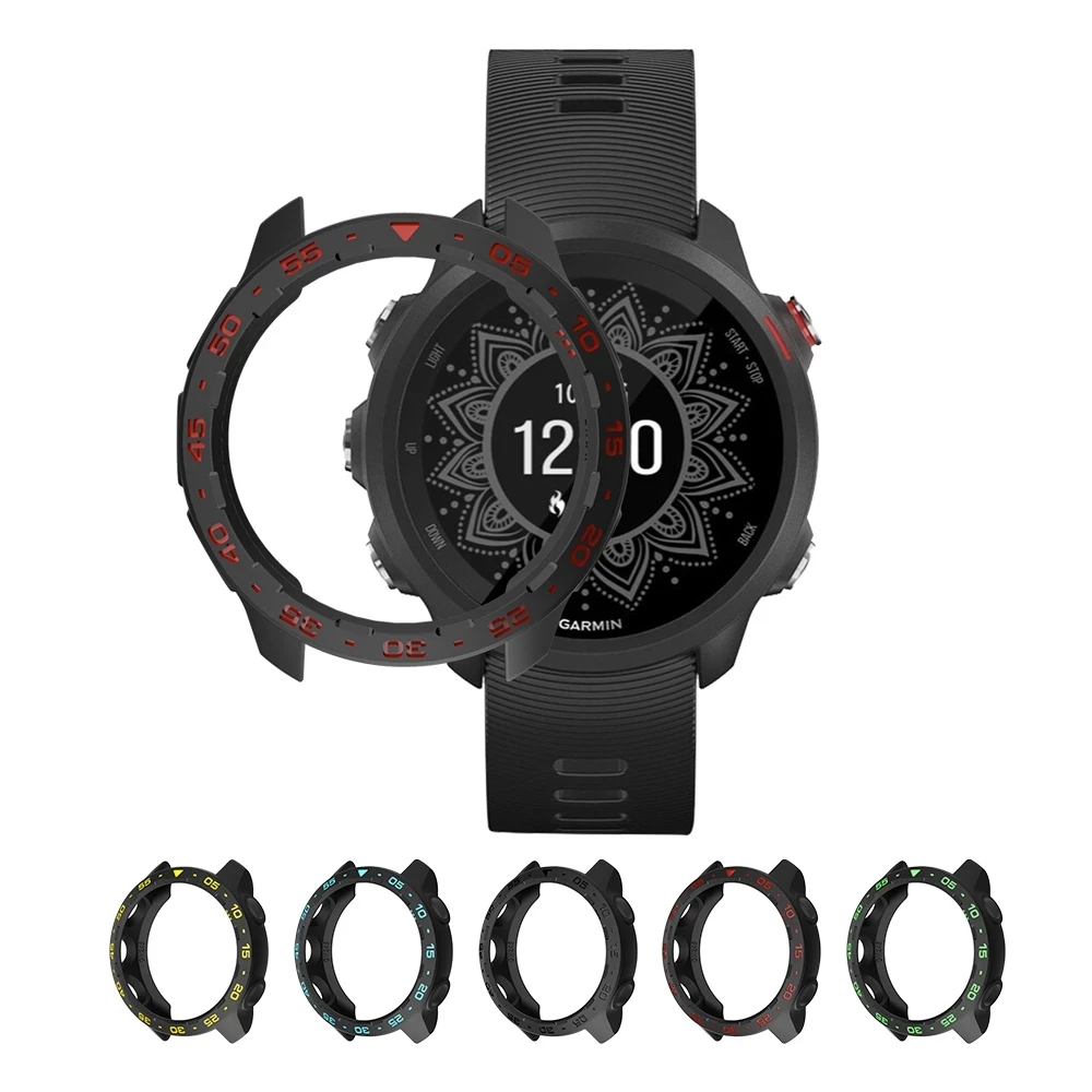 Caso sikai para garmin precursor 245/245m tpu shell capa protetora pulseira cinta de banda para relógio inteligente garmin
