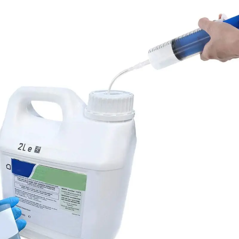 Jeringa de plástico reutilizable para extracción de aceite, jeringa de aceite para líquido Agrícola E, con manguera de 80 cm, G8TB