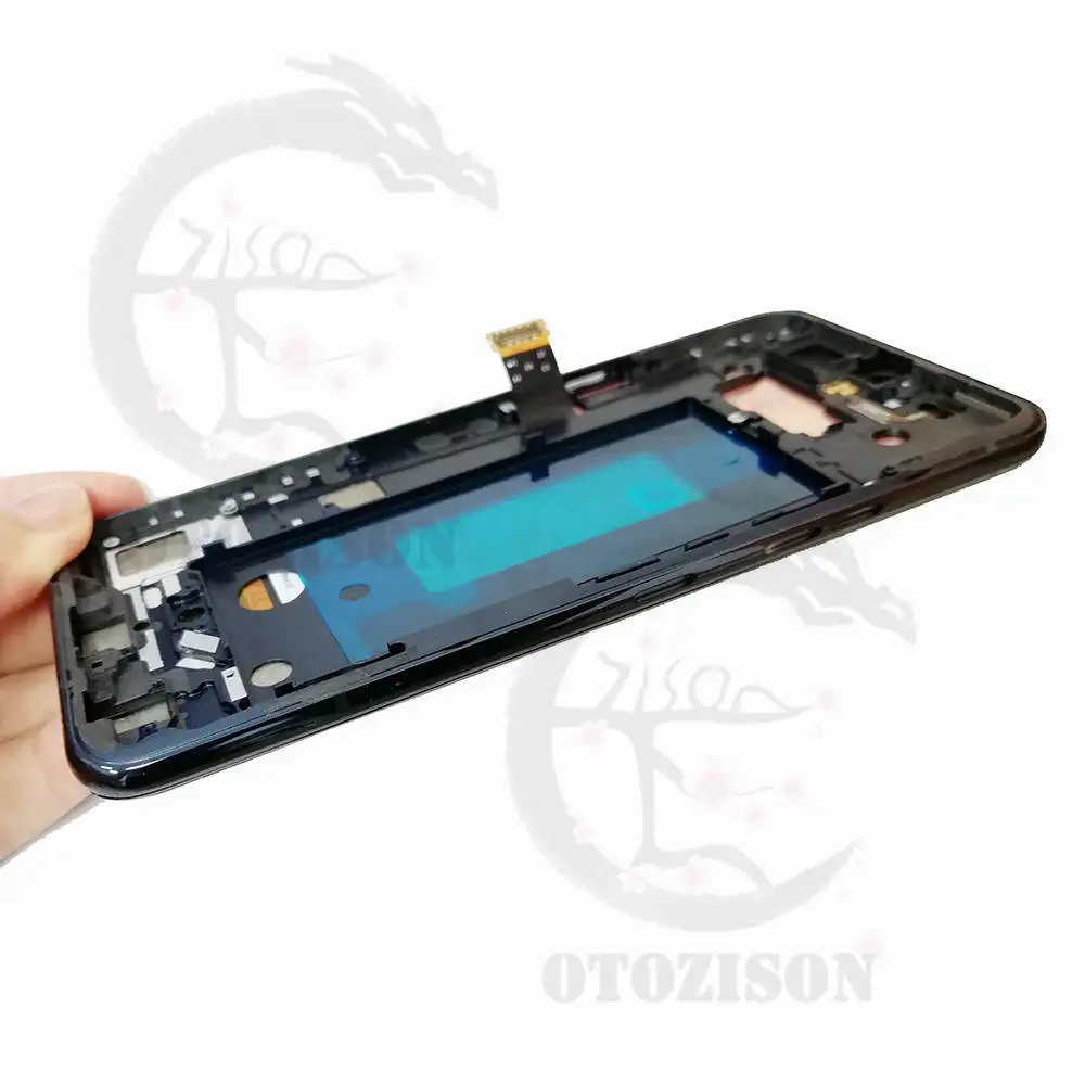 Pantalla LCD con marco para LG, repuesto de montaje de digitalizador con Sensor táctil, V50S ThinQ 5G, LM-V510N, V510, 6,4\