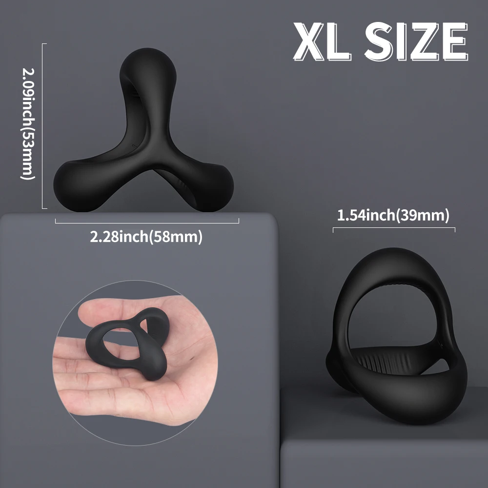 PHANXY Penis Cock Ring on for Men Delay Ejaculation Erection Sex Shop Toys for Couple Sextoy Penisring Man Dick Enlarger Rings