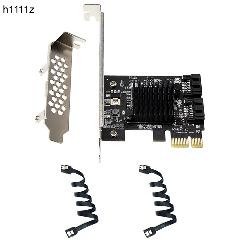 

2 Ports SATA Card PCIE/PCI-E SATA Controller PCI Express to SATA 3.0 6Gb Expansion Adapter ASMedia ASM1061 Chip with SATA Cables