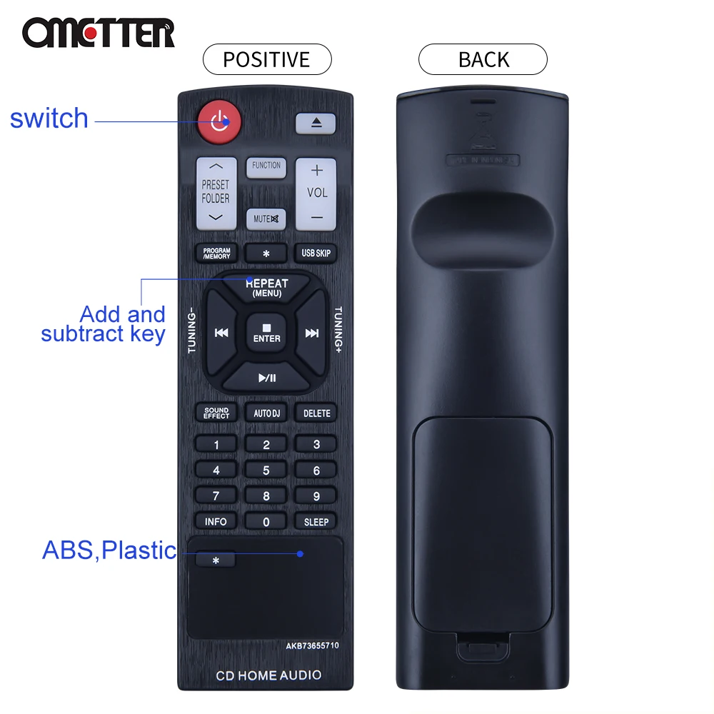 Adatto per telecomando audio AKB 73655710   AKB 73655702   CM4330 CM4430