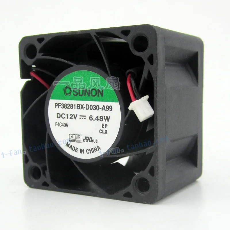 New 4028 12V 6.48W PF38281BX-D030-A99 large air volume cooling fan