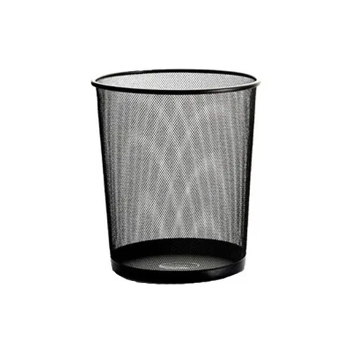 Tel Garbage Bucket Black 26x22x28 cm Garbage Box Metal