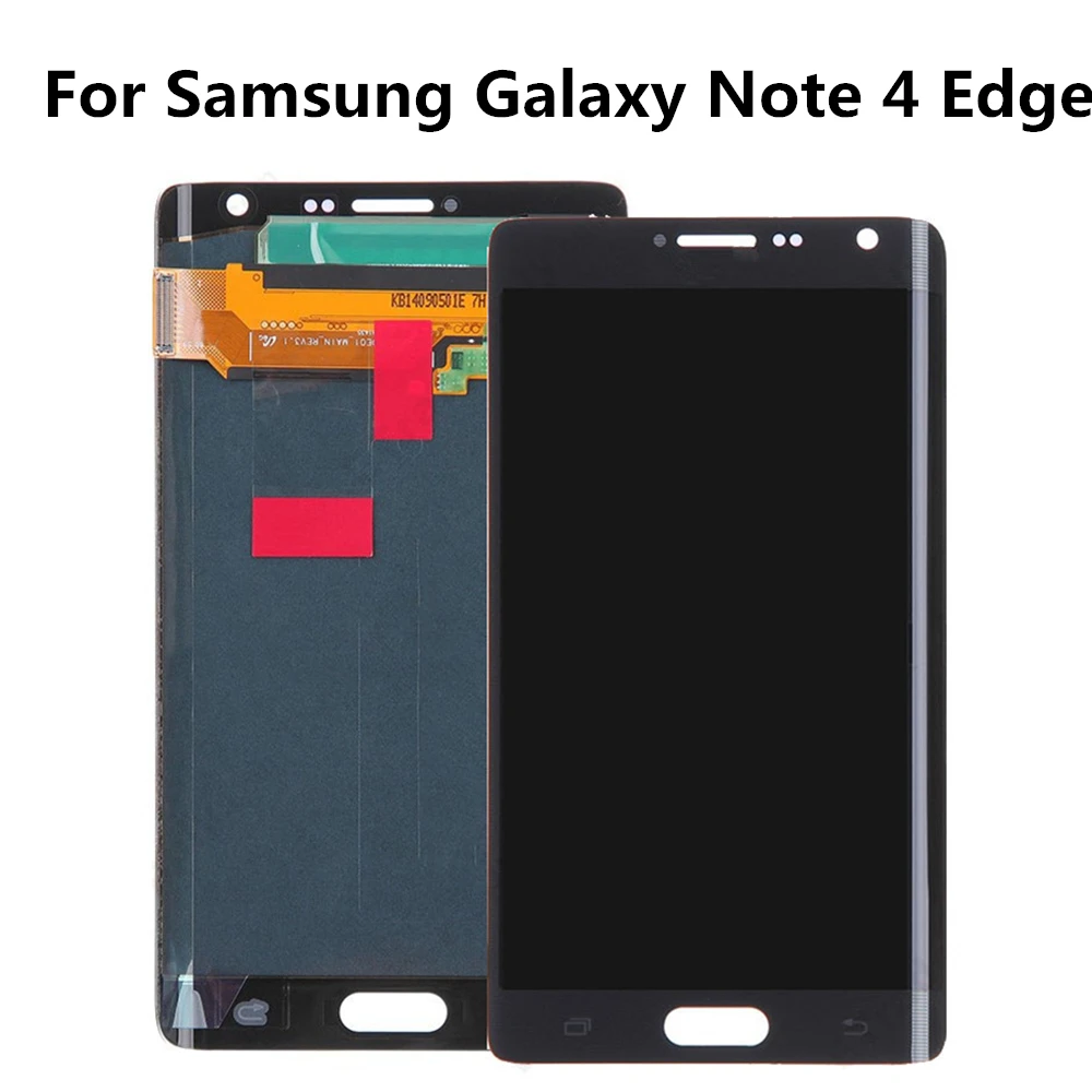 AMOLED For Samsung Galaxy Note 4 Edge N915 N9150 N915F LCD DisplayTouch Screen Digitizer with Frame For Samsung Note4 Edge LCD