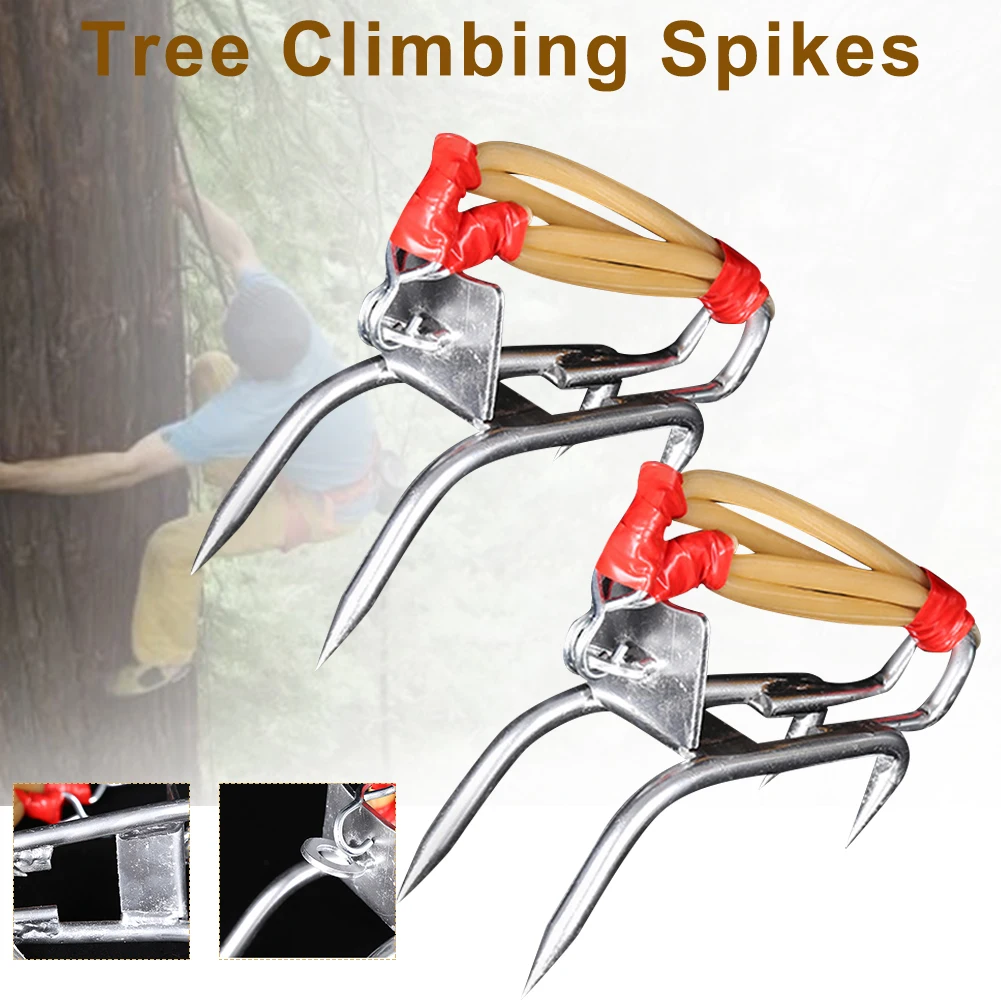 Tree Climbing Spikes Stainless Steel Claw Hard Climbing Tool for Hunting Fruit Picking