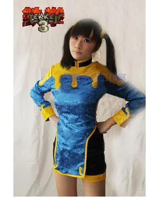 Tekken ling xiaoyu LiLi Costume Cosplay set completo con cinturino per capelli