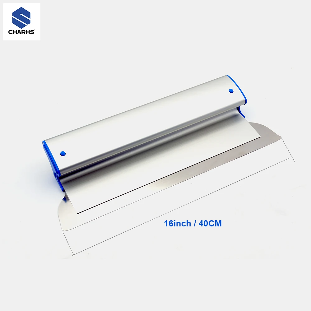 16 "40cm spatole a lama per scrematura coltello levigante/rovesciato alluminio estruso costruzione in acciaio inossidabile tappi terminali ad alto impatto