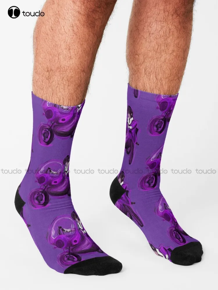 Purple Rain Prince Socks Long Socks Personalized Custom Unisex Adult Teen Youth Socks Halloween Christmas Gift Fashion New