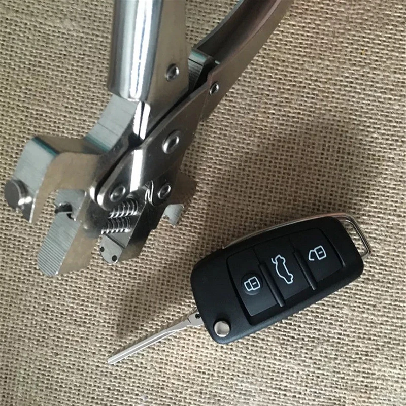 Alicates de desmontaje de llave de coche, herramienta de desmontaje de clavija remota plegable, instalación de llave abatible, Kit de cerrajero, 1
